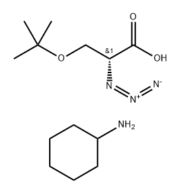 D-azidoserine tert-butyl ether CHA salt Structure