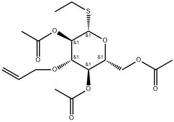 2,4,6-三-O-乙酰基-3-O-烯丙基-1-硫代-Β-D-吡喃葡萄糖苷乙酯, 128716-36-9, 结构式