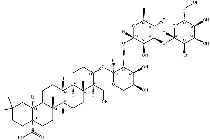 カロパナックスサポニンH 化学構造式