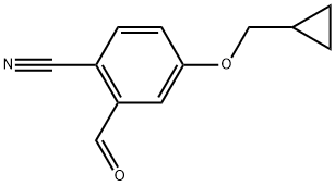 4-(Cyclopropylmethoxy)-2-formylbenzonitrile Structure