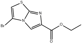 3-溴咪唑并[2,1-B]噻唑-6-羧酸乙酯 结构式