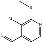 3-chloro-2-(methylthio)isonicotinaldehyde Struktur