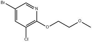 5-Bromo-3-chloro-2-(2-methoxyethoxy)pyridine Structure