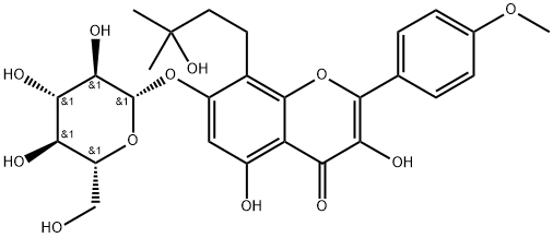 茂藿苷 A 结构式