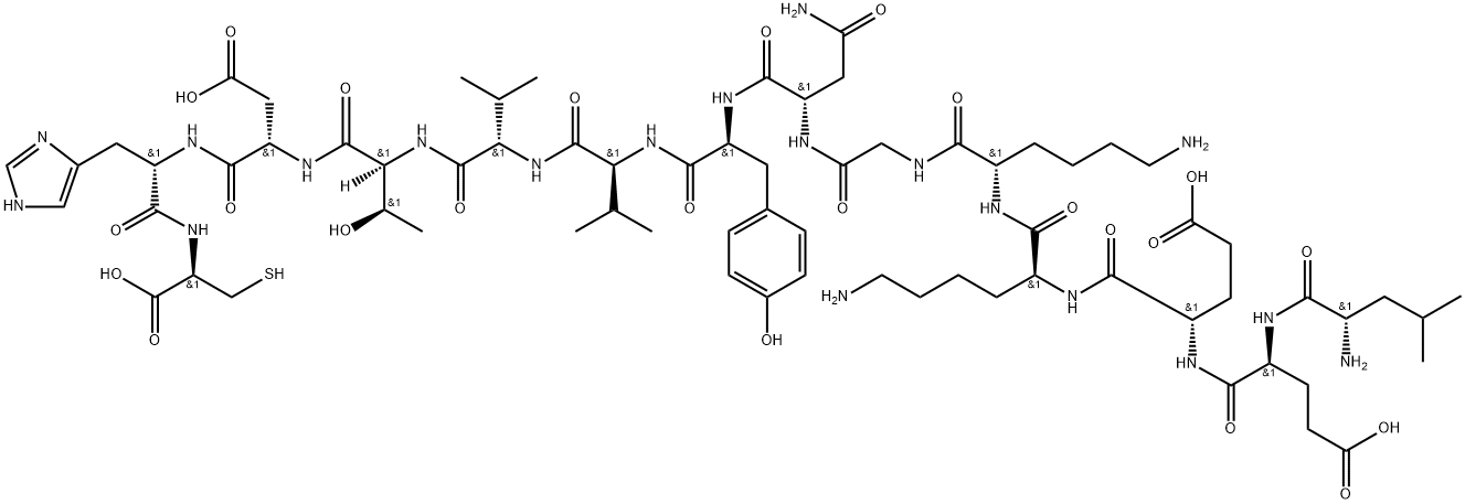 EGFRvIII peptide (PEPvIII), 129112-17-0, 结构式