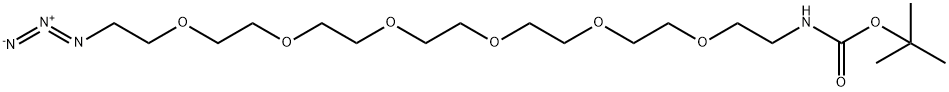 叠氮-六聚乙二醇-氨基叔丁氧羰基, 1292268-15-5, 结构式