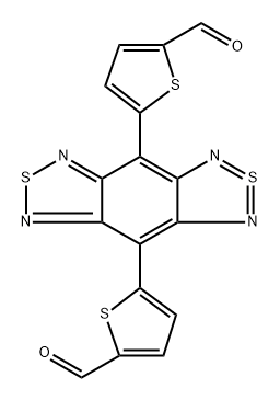 4,8-di(5-carbaldehydethiophene-2-yl)benzo[1,2-c:4,5-c']bis[1,2,5]thiadiazole Structure