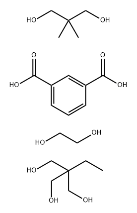 1,3-Benzenedicarboxylic acid, polymer with 2,2-dimethyl-1,3-propanediol, 1,2-ethanediol and 2-ethyl-2-(hydroxymethyl)-1,3-propanediol Structure