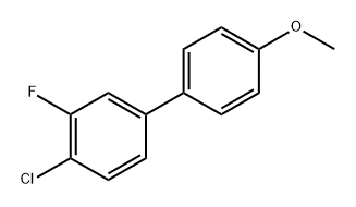 4-Chloro-3-fluoro-4'-methoxy-1,1'-biphenyl 结构式