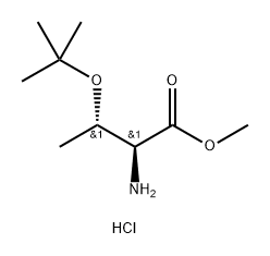 L-Allothreonine, O-(1,1-dimethylethyl)-, methyl ester, hydrochloride (9CI) Structure