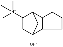 4,7-Methano-1H-inden-5-aminium, octahydro-N,N,N-trimethyl-, hydroxide (1:1) Struktur