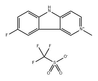5H-Pyrido[4,3-b]indolium, 8-fluoro-2-methyl-, 1,1,1-trifluoromethanesulfonate (1:1)