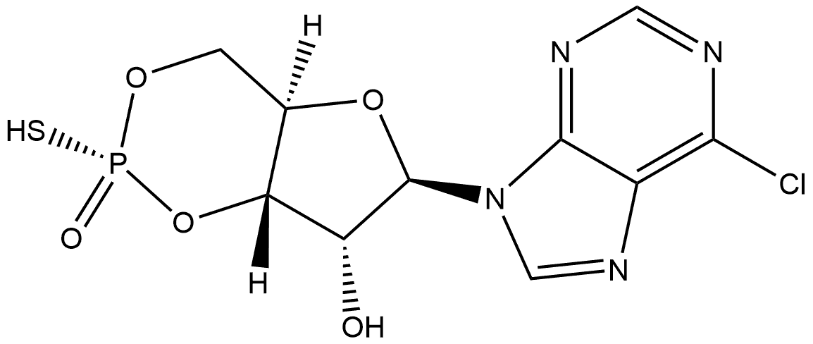 Rp-6-Cl-cPuMPS Structure