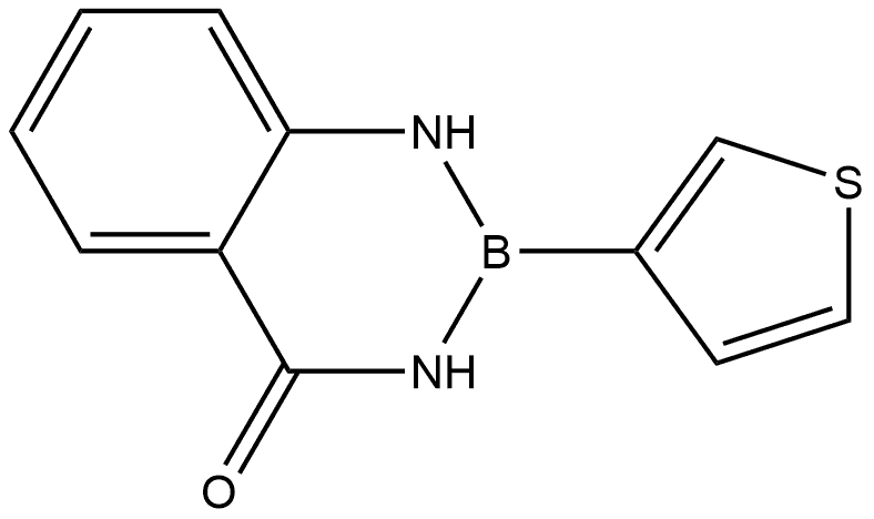 2-(Thiophen-3-yl)-2,3-dihydrobenzo[d][1,3,2]diazaborinin-4(1H)-one Struktur