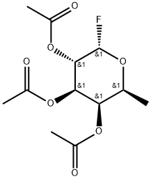 2,3,4-三-O-乙酰基-Α-L-岩藻糖基氟, 129864-97-7, 结构式
