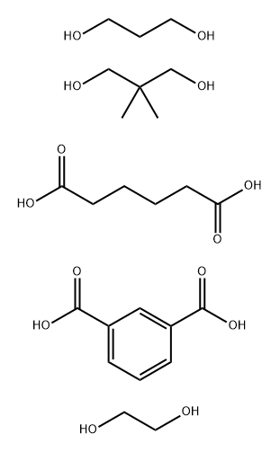 1,3-Benzenedicarboxylic acid, polymer with 2,2-dimethyl-1,3-propanediol, 1,2-ethanediol, hexanedioic acid and 1,3-propanediol Structure