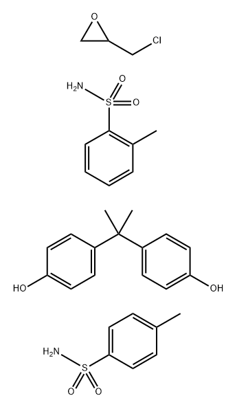 Benzenesulfonamide, 2-methyl-, reaction products with bisphenol A-epichlorohydrin polymer and 4-methylbenzenesulfonamide Structure
