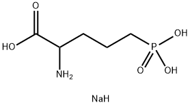 2-AMINO-5-PHOSPHOVALERIC ACID SODIUM SALT 结构式