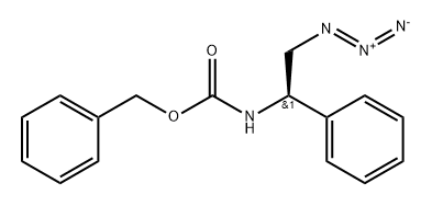 Carbamic acid, (2-azido-1-phenylethyl)-, phenylmethyl ester, (R)- (9CI) Structure