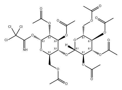 α-D-Cellobiose Heptaacetate Trichloroacetimidate,130703-21-8,结构式