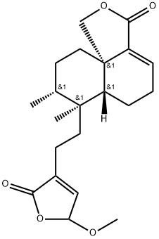 15-甲氧基新克罗烷-3,13-二烯-16,15:18,19-二内酯 结构式