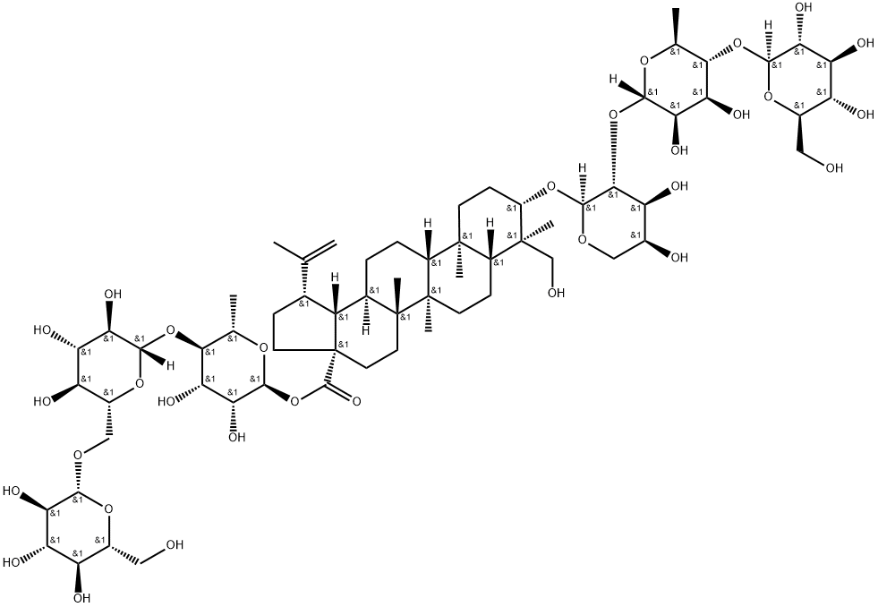 白头翁皂苷E 结构式