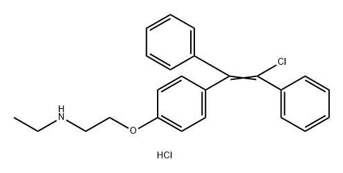 N-Desethyl Clomiphene HCl Struktur