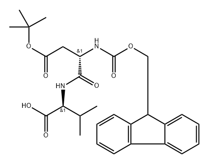 FMOC-ASP(OTBU)-VAL-OH, 131117-30-1, 结构式
