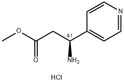 4-Pyridinepropanoic acid, β-amino-, methyl ester, hydrochloride (1:1), (βS)-,1311254-91-7,结构式