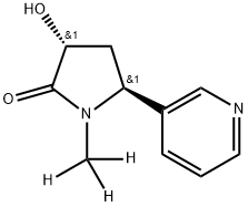(+)-TRANS-3-HYDROXY COTININE-D3, 1311275-10-1, 结构式