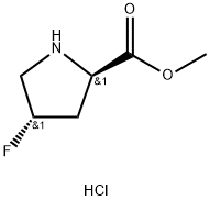 (2R,4S)-反式-4-氟-L-脯氨酸甲酯盐酸盐, 131176-03-9, 结构式