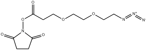 Azido-PEG2-CH2CO2-NHS Structure