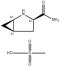D-cis-4,5-methanoprolineamide methanesulfonic acid salt Structure