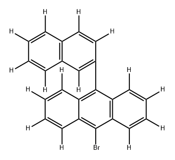 Anthracene-1,2,3,4,5,6,7,8-d8, 9-bromo-10-(2-naphthalenyl-1,3,4,5,6,7,8-d7)- Struktur