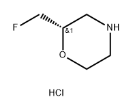 Morpholine, 2-(fluoromethyl)-, hydrochloride (1:1), (2S)- Structure