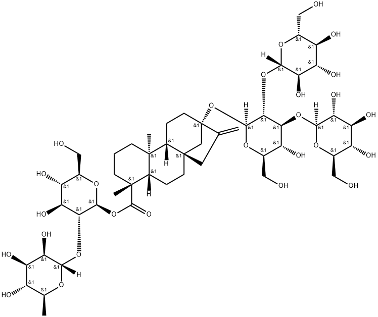 瑞鲍迪甙 J 结构式