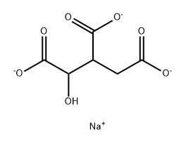 Dl-isocitric acid trisodium salt hydrate Struktur