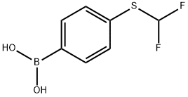 (4-((difluoromethyl)thio)phenyl)boronic acid Struktur