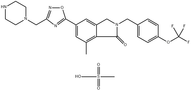 AZD8529 mesylate 化学構造式