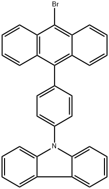 9-(4-(10-溴代蒽-9-基)苯基)-9H咔唑, 1314562-72-5, 结构式