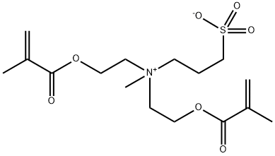 3-[Bis[2-(methacryloyloxy)ethyl](methyl)ammonio]propane-1-sulfonate Struktur