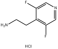 2-(3,5-二氟吡啶-4-基)乙-1-胺盐酸盐 结构式