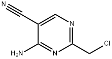 4-amino-2-(chloromethyl)pyrimidine-5-carbonitrile Struktur