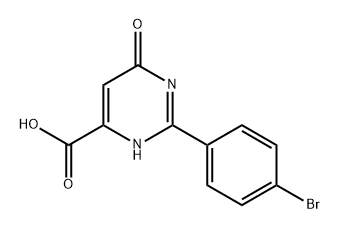 2-(4-bromophenyl)-6-oxo-1,6-dihydropyrimidine-4-carboxylic acid Structure