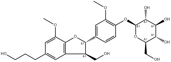 二氢去氢二愈创木基醇-4'-O-Β-D-葡萄糖苷,131723-83-6,结构式