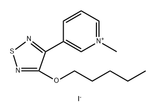 Pyridinium, 1-methyl-3-[4-(pentyloxy)-1,2,5-thiadiazol-3-yl]-, iodide (1:1)