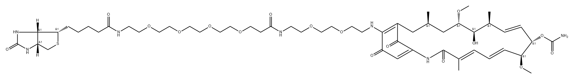 Geldanamycin-Biotin Struktur