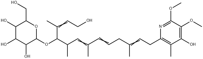 13-hydroxyglucopiericidin A Structure