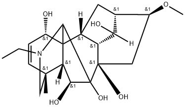 展毛翠雀碱, 132160-37-3, 结构式