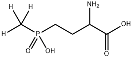 [2H3]-草铵膦, 1323486-77-6, 结构式